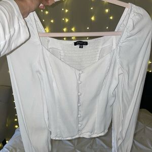 Super cute white top